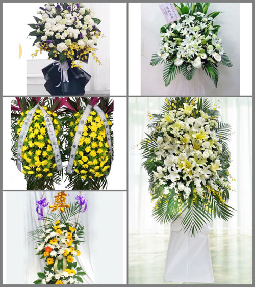 广东清远市佛冈县石角镇黄花村白事花篮预定