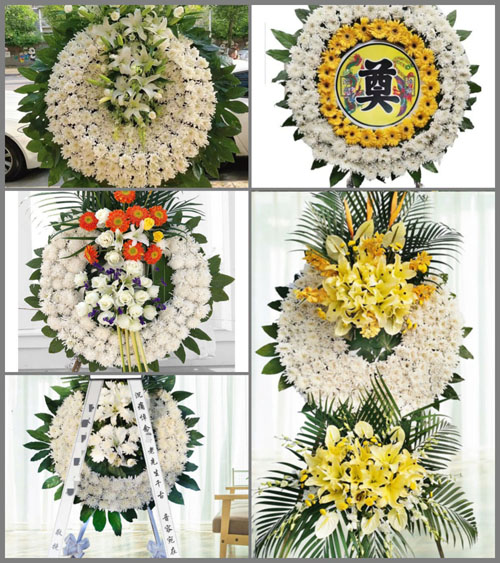 广东清远市佛冈县石角镇黄花村花圈速递