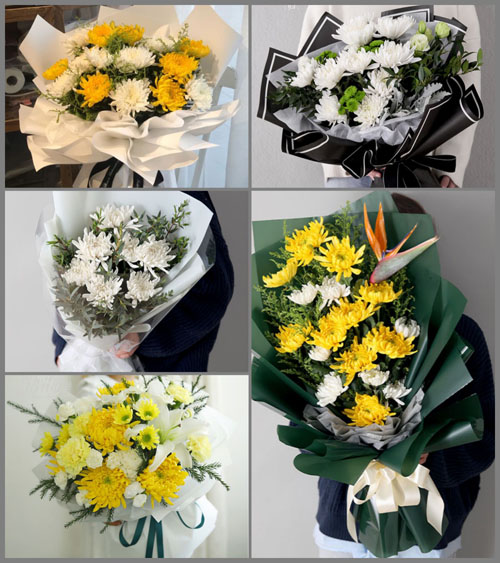 广东清远市佛冈县石角镇黄花村白事花束代送